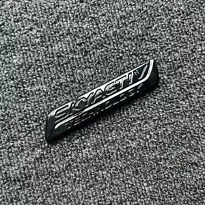 Gloss Black Rear Trunk Emblem Badge For CX5 MX-5 CX-3 6 SKYACTIV TECHNOLOGY - Picture 1 of 5