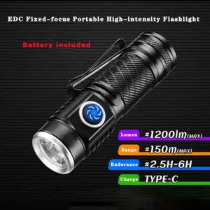 Super Bright EDC Fixed-focus 1200 High Lumens for Camping Hiking Dog Walking USA - Picture 1 of 6