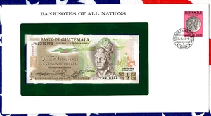 Banknotes of All Nations Guatemala 1/2 Quetzal 1982 P-58c UNC V8378773 - Picture 1 of 3