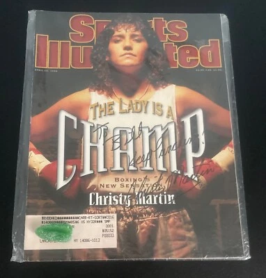 Christy Martin Autografiado Sports Illustrated Foto 1 de 2