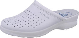| Woman Professional, Zoccoli Sanitari Donna, Ciabatta Con Tomaia in Pelle Forat - Foto 1 di 12