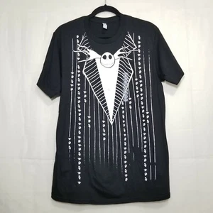Tim Burtons A Nightmare Before Christmas Jack Skellington T-Shirt Schwarz Gr. M - Bild 1 von 9