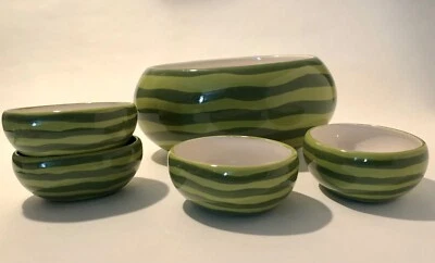 Crate & Barrel 西瓜套装,餐盘碗组合套装,烧烤夏季,烹饪 — 第 1/4 张图片