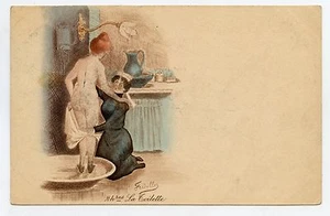 FRéDILLO . série des Heures de la journée . 2 . LA TOILETTE . - Picture 1 of 2