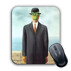 Son of Man Ren? Magritte High Quality Soft MOUSE MAT Pad Classic Art Print Gift - Picture 1 of 3
