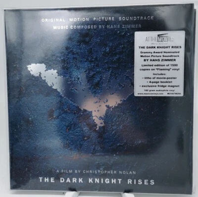 THE DARK KNIGHT RISES HANS ZIMMER Soundtrack Limitiert 1500 Flaming Vinyl LP Neu - Bild 1 von 2