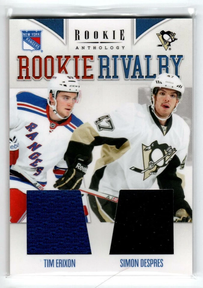 2011-12 Panini Rivalry Dual Jerseys #56 Tim Erixon/Simon Despres (ref 187580) - Image 1 of 1