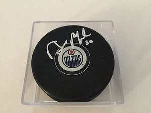 Bill Ranford Signed Edmonton Oilers Hockey Puck Autographed a - Picture 1 of 1