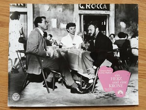 Audrey Hepburn ROMAN HOLIDAY - scarce German lobby card 1953 WILLIAM WYLER