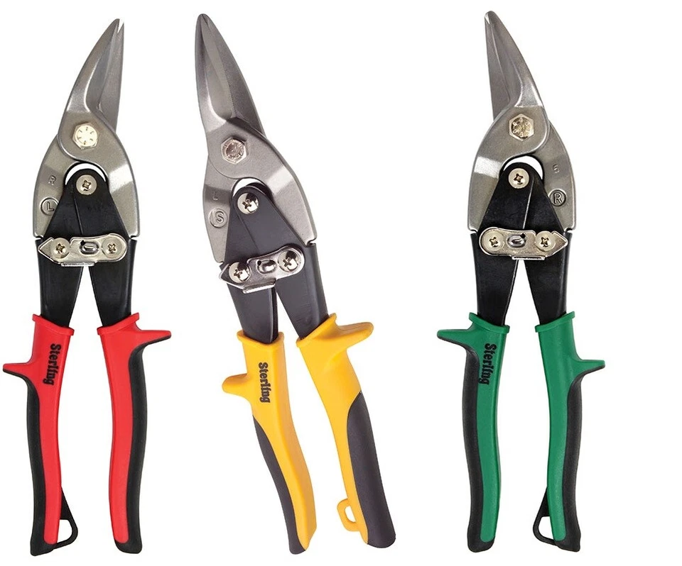 Sterling Yellow Straight Cut Aviation Snip - 29-753