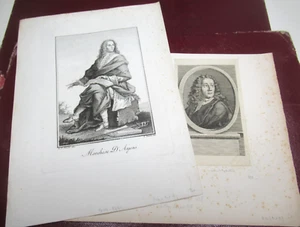3 GRAVURES PORTRAITS J.-B. BOYER D'ARGENS 1740 Signé VAN PEE BOSIO PROVENCE - Picture 1 of 4