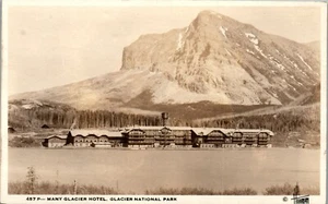 Glacier National Park, viele Gletscher Hotel, 1920er Ära RPPC Vintage Postkarte UU1 - Bild 1 von 2