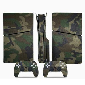 Vinyl PS5 Slim Disk Skin Sticker Decal for Playstation 5 Slim Camouflage Wrap - Picture 1 of 36