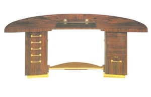 ANTIGUA POSTAL ART DECO DESK IN MACASSAR WOOD 1926 POSTCARD POSTKARTE TC10883 - Foto 1 di 1