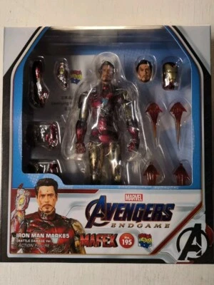 Mafex No. 195 Iron Man Mark 85 (Battle Damage Ver.) Avengers Endgame новый запечатанный - Изображение 1 из 4