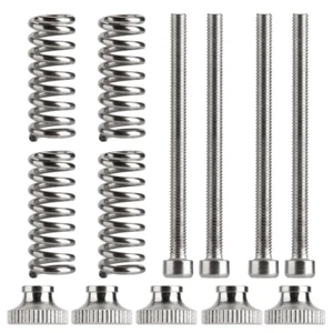 5pcs/Set Stainless Steel M3 Thread Screws Hex Nuts Leveling Spring Knob - Afbeelding 1 van 7