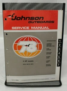 OEM 1978 Johnson OB Service Manual 4 HP (R78/RL78/W78) 506993 - Picture 1 of 2