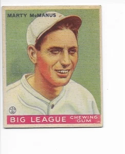 1933 Goudey #48 Marty McManus RC - VG+/EX - Boston Red Sox - Picture 1 of 2