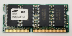 Samsung Korea 64mb Kmm466s823ct2-f0 Pc66 Sd-ram 66mhz So-dimm - Picture 1 of 2