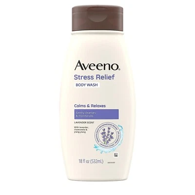 Aveeno Stress Relief Body Wash with Soothing Oat & Lavender Scent for... - Image 1 of 4