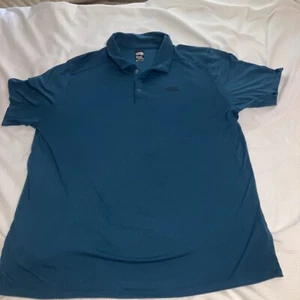 Herren The North Face Poloshirt Erwachsene XXL türkis FlashDry TNF Golf Wandern Walk - Bild 1 von 12