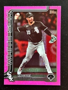 2025 Topps Series 1 - MIGUEL VARGAS #190 - Pink Holofoil - WHITE SOX - Picture 1 of 2