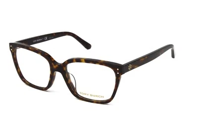 Anteojos Tory Burch para mujer marco cuadrado TY2120U-1728 tortuga oscura 52 mm NUEVO Foto 1 de 4
