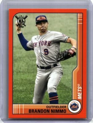 2021 Topps Big League #230 Brandon Nimmo Orange - Image 1 of 2