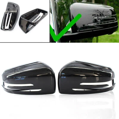 2 pezzi copri specchietti retrovisori nuovi per Mercedes Benz Classe A B C E S W204 W212 W218 - Immagine 1 di 4