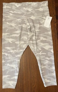 ⭐️New Tag⭐️ Athleta Elation Gray Beige Camo 7/8 Plus Sz 2X Leggings High Waist - Picture 1 of 9