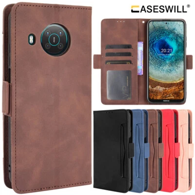 For Nokia X100 X10 X20 G300 G11 G21 G10 C21 G50 Leather Wallet Flip Stand Case  - Image 1 of 4