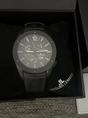 Relógio Jacques Lemans 1-1731B com caixa original e garantia bandeira da Jordânia - Imagem 1 de 4