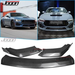 ABS Carbon Front Lip Splitter Spoiler For Ford Mustang S650 EcoBoost GT PP Kits - Picture 1 of 11