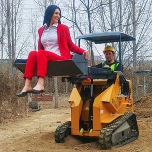 FREE SHIPPING Brand NEW Mini Skid Steer Loader Crawler Track Riding EPA For Sale - Picture 1 of 14