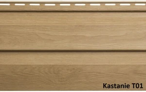 Fassadenpaneele Kastanie A-1,50m Kunststoffpaneele Wandpaneele Wandverkleidung - Bild 1 von 35
