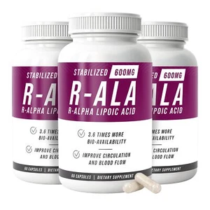 NERVE RENEW R-ALA Stabilized R Alpha Lipoic Acid 600mg Nerve Support Suppleme... - Picture 1 of 7