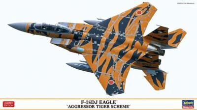 1:72 HASEGAWA Mcdonnel Douglas F-15Dj Eagle Aggres.Tiger Scheme 1988 Kit HA02392 - Photo 1/2