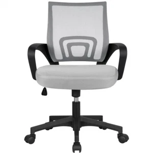 Silla Oficina con Ruedas Soporte Lumbar Altura Ajustable para Estudio Despacho - Imagen 1 de 12