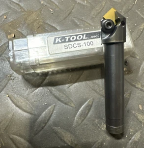 K-Tool Spot Drill SDCS-100 100° 1/2" OD Shank Indexable Carbide Drilling Insert - Picture 1 of 14