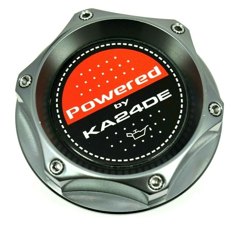 ALUMINUM ENGINE BILLET OIL CAP FOR 89-94 NISSAN 240SX S13 KA24DE GUNMETAL  - Image 1 of 1