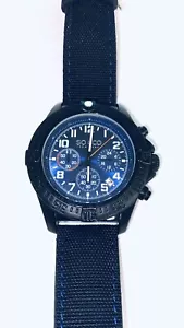 SO & CO NEW YORK MENS Hudson 5016 44mm WRISTWATCH BLACK MULTI-DIAL $400 - Picture 1 of 10