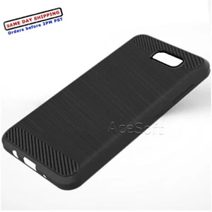 Custodia morbida in fibra di carbonio resistente per Samsung Galaxy J3 Luna Pro SM-S327VL - Foto 1 di 1