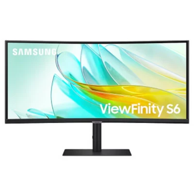 Samsung 34" ViewFinity S6 VA UWQHD 100Hz 5ms 1000R Curved Monitor S34C652UAU - Image 1 of 4