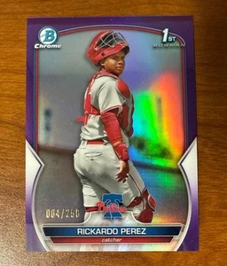 Rickardo Perez 2023 Bowman Draft Chrome Purple Refractor /250 - Picture 1 of 3