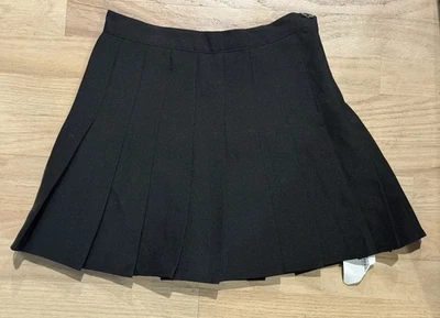 Minifalda corta plisada de lana negra Thom Browne XXS 00 Foto 1 de 2