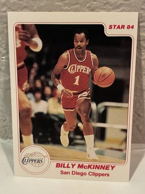 1983-84 Star #128 Billy McKinney San Diego Clippers NRMT - Image 1 of 2
