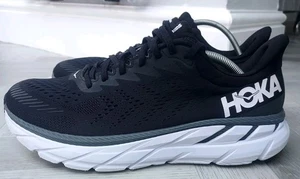 Hoka One One Sneaker Herren Gr. UK 11 Clifton 7 schwarz weiß Straßenlaufschuhe - Bild 1 von 10