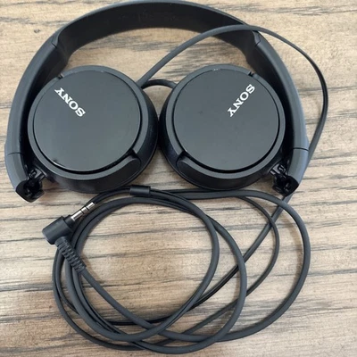Sony Wired On-Ear Headphones Black / White-Preowned Tested - Image 1 of 4