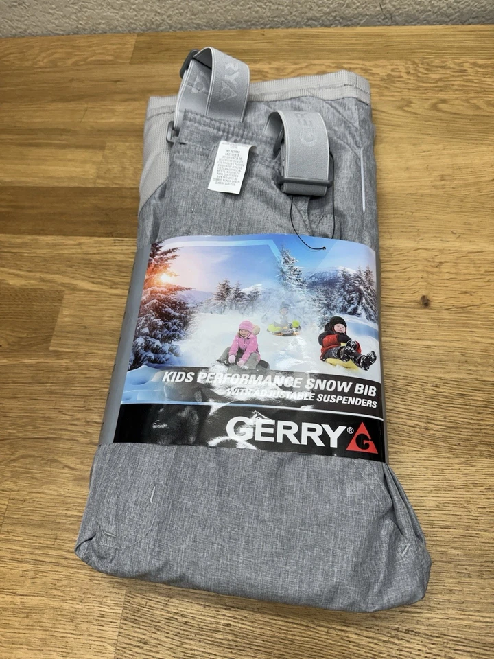 Gerry Snow Bib Gray Unisex Toddler Size 3T Adjustable Staps