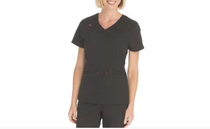 Scrubstar Women's Premium Collection Rayon Mock Wrap Scrub Top Size 2XL - Picture 1 of 1